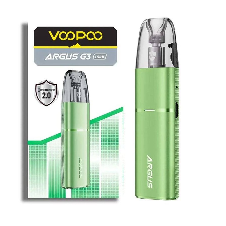 Kit Tigara Electronica Voopoo Argus G3 Mini verde, 1350 mAh, 3 ml