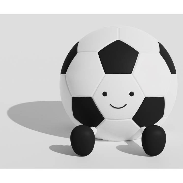 Lampa de veghe copii, minge de fotbal, 3 niveluri de intensitate, din silicon moale