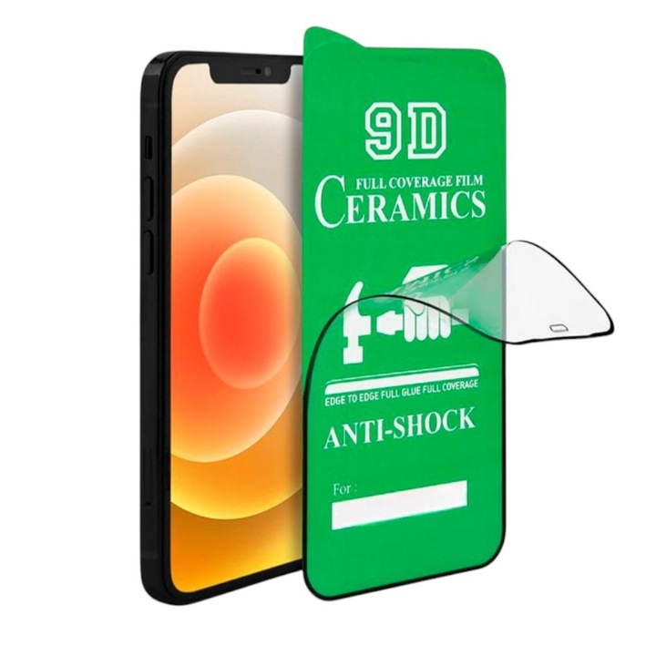 Фолио за телефон, керамично стъкло против удар, 9H, за Oppo a57s, покритие на целия екран, антистатично, HD, устойчиво на петна, прозрачно