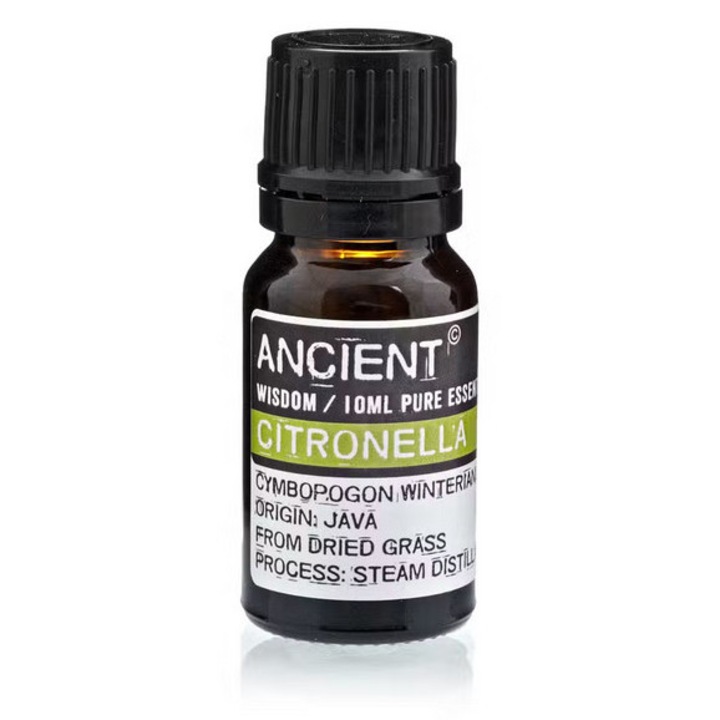 Ulei esențial natural de Citronella, Ancient Wisdom, 100% natural, 10 ml