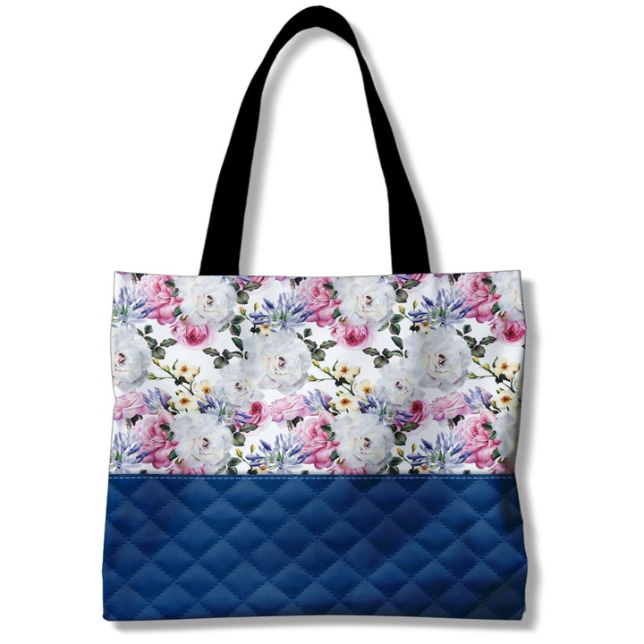 Geantă de cumpărături Sublix, HomeView, poliester, multicolor, 45x39cm