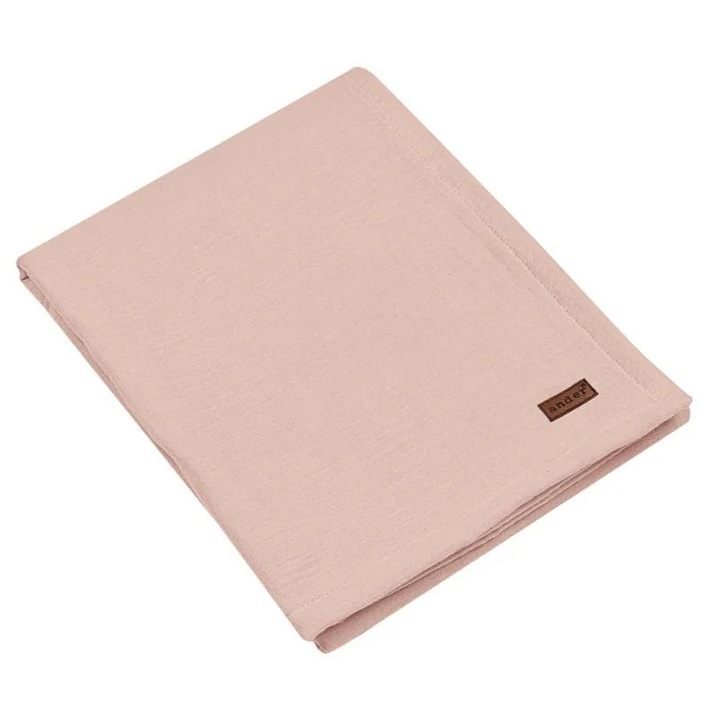 Patura/Muselina Dubla LUICA – 100% Bumbac – Bej Pufos – 75 x 95 cm