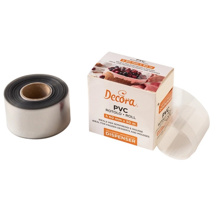 Rola folie acetofan, 50m, latime 60mm, 100 microni