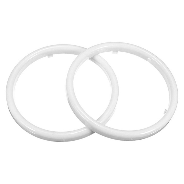 Set Inele LED Angel Eyes, COB 12 V, Universale, Diametru 60mm si Culoare Alb