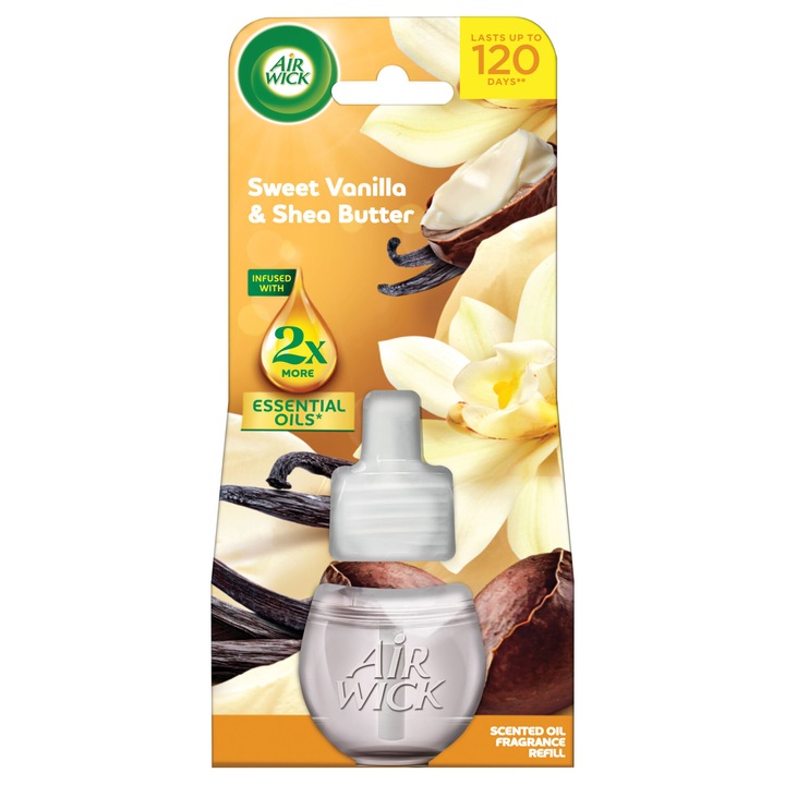 Air Wick Reincarcare cu vanilie dulce si unt de shea pentru odorizator de aer electric 19ml