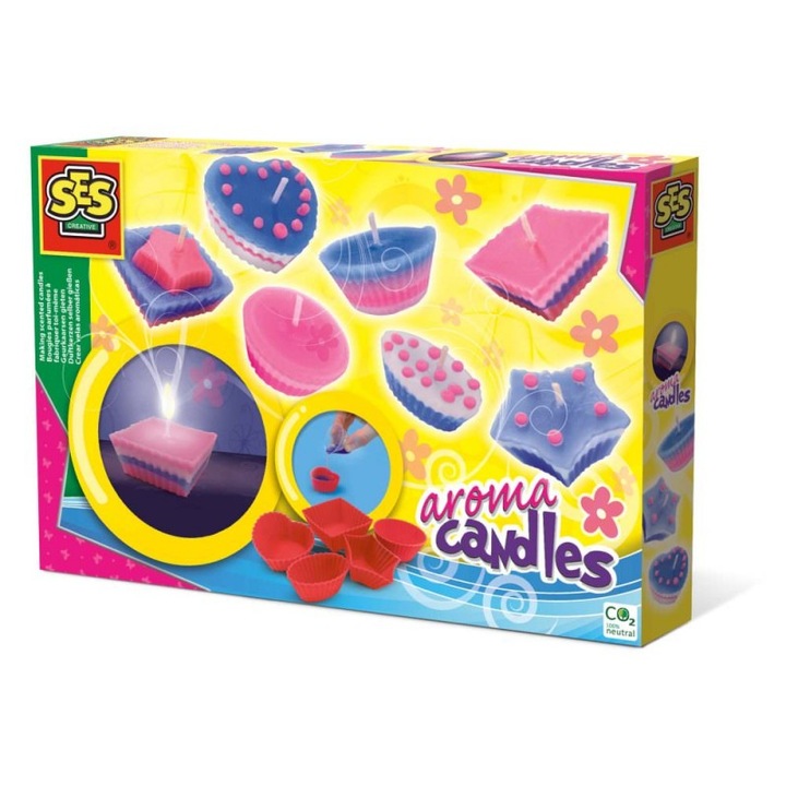 Set creativ de artizanat pentru copii, Atelier lumanari parfumate, +6 ani