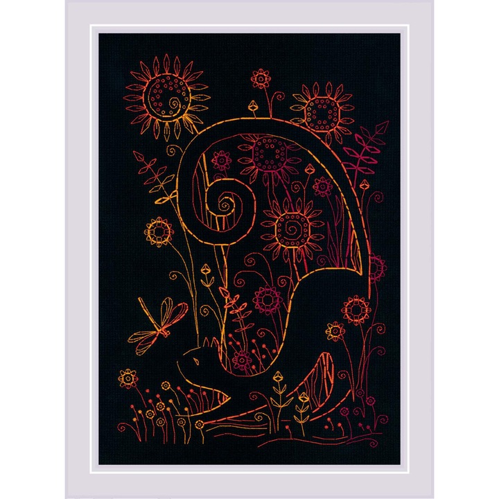 Set de brodat in cruciulita Riolis – Pisici. Vara