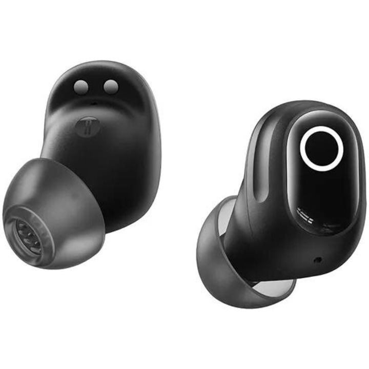 Безжични слушалки Baseus, Bluetooth 5.4, 8 часа живот на батерията, черни, в ухоторозов, в ухото