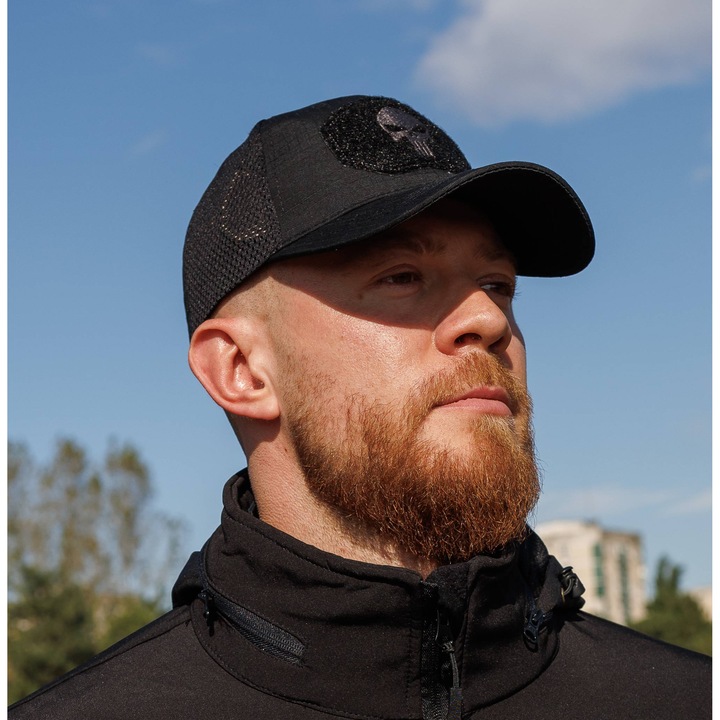 Koponya sapka, fekete, egyedi, állítható