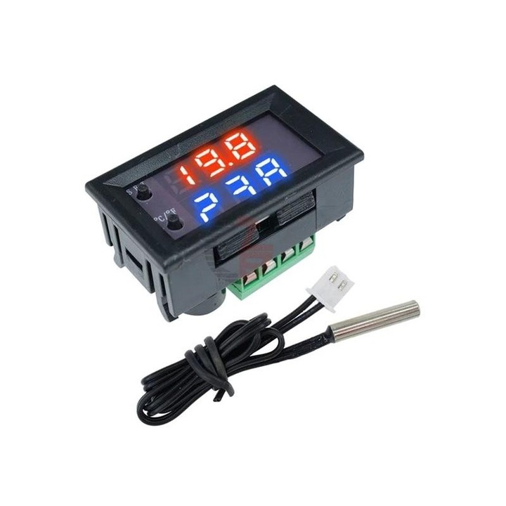 Termostat HADEX W1209WK, kompakt, 10 teljesítményfokozat