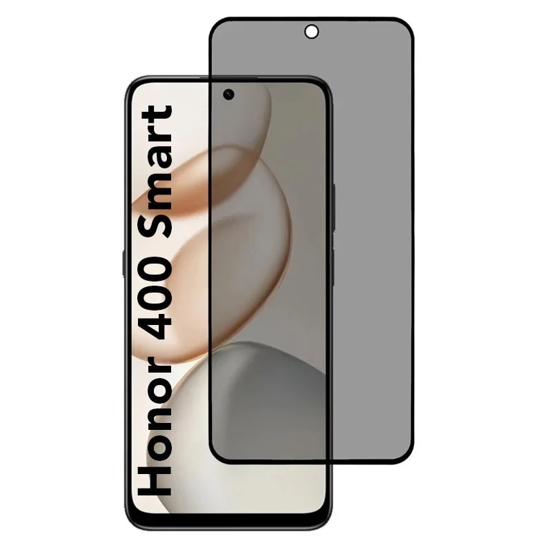 Folie pentru Honor 400 Smart / X7d 4G, Anti-spy Ultra HD, Protectie 9H, Montare Simpla, 111D, set cu sticker, Privacy