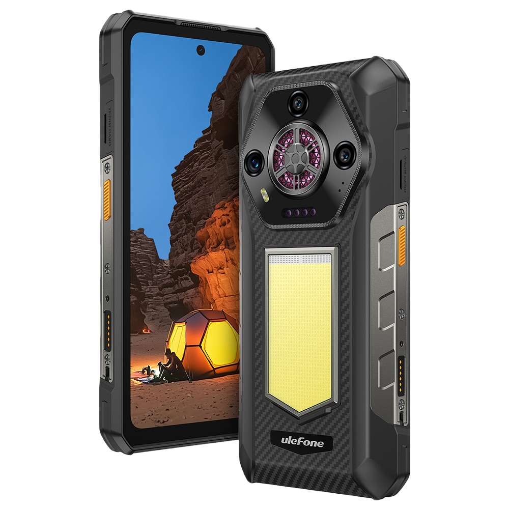 Telefon mobil Ulefone Armor 30, Dual SIM, 4G, IPS 6.95-inch 120Hz 700nits, 24GB RAM / 512GB, Camera 50MP + 64MP + 50MP, RGB Infinite Halo 2.0, Big Speaker 118dB, Lantera Puternica Survivor 6.84W, 12800mAh, NFC, IP68/IP69K, Android 15