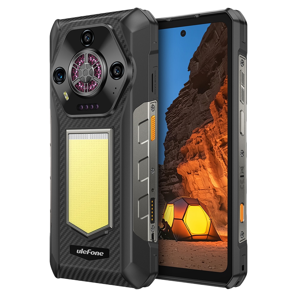 Telefon mobil Ulefone Armor 30, Dual SIM, 4G, IPS 6.95-inch 120Hz 700nits, 24GB RAM / 512GB, Camera 50MP + 64MP + 50MP, RGB Infinite Halo 2.0, Big Speaker 118dB, Lantera Puternica Survivor 6.84W, 12800mAh, NFC, IP68/IP69K, Android 15