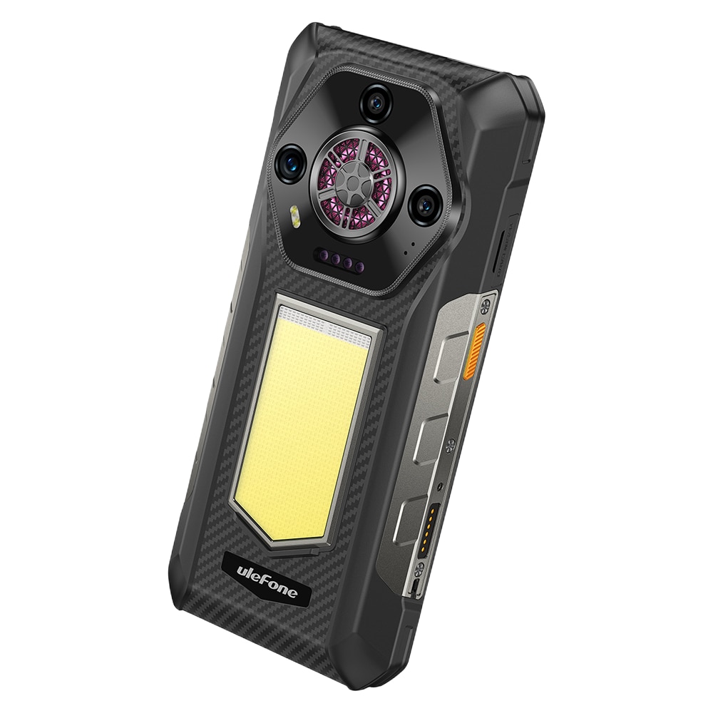 Telefon mobil Ulefone Armor 30, Dual SIM, 4G, IPS 6.95-inch 120Hz 700nits, 24GB RAM / 512GB, Camera 50MP + 64MP + 50MP, RGB Infinite Halo 2.0, Big Speaker 118dB, Lantera Puternica Survivor 6.84W, 12800mAh, NFC, IP68/IP69K, Android 15