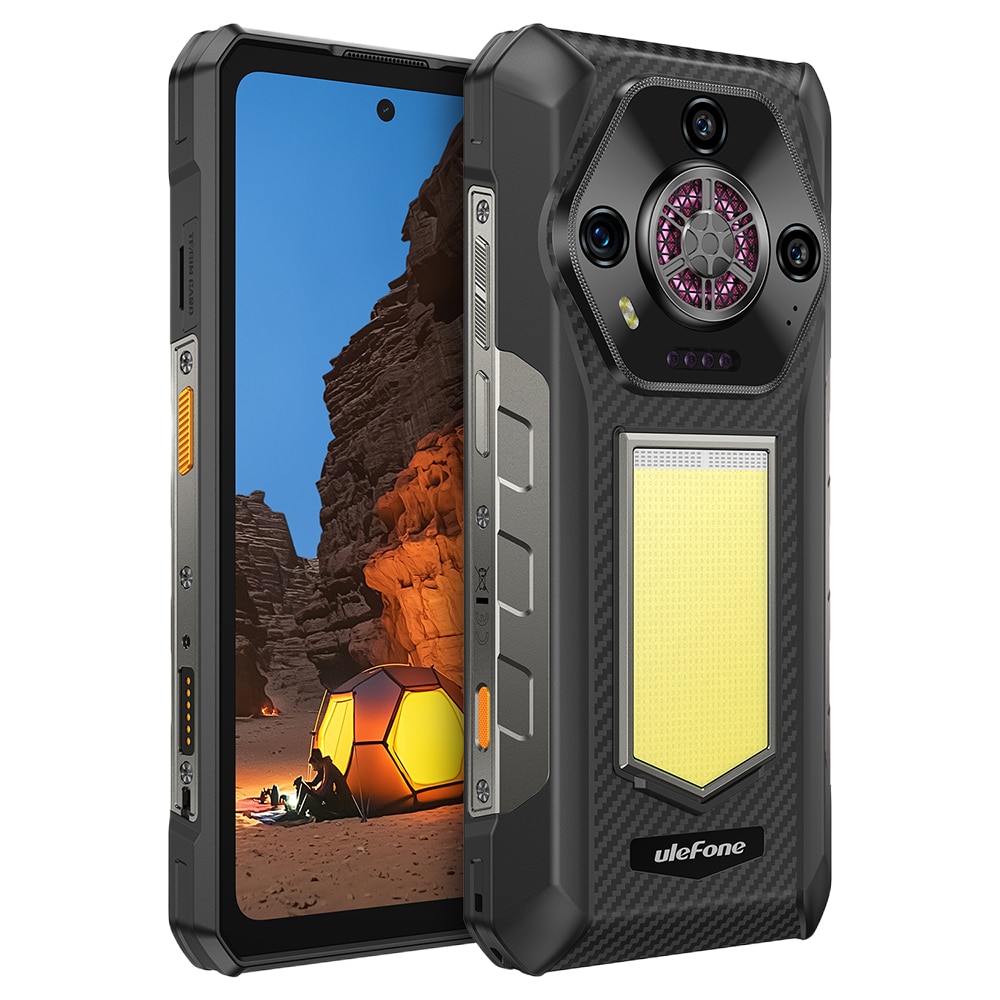 Telefon mobil Ulefone Armor 30, Dual SIM, 4G, IPS 6.95-inch 120Hz 700nits, 24GB RAM / 512GB, Camera 50MP + 64MP + 50MP, RGB Infinite Halo 2.0, Big Speaker 118dB, Lantera Puternica Survivor 6.84W, 12800mAh, NFC, IP68/IP69K, Android 15