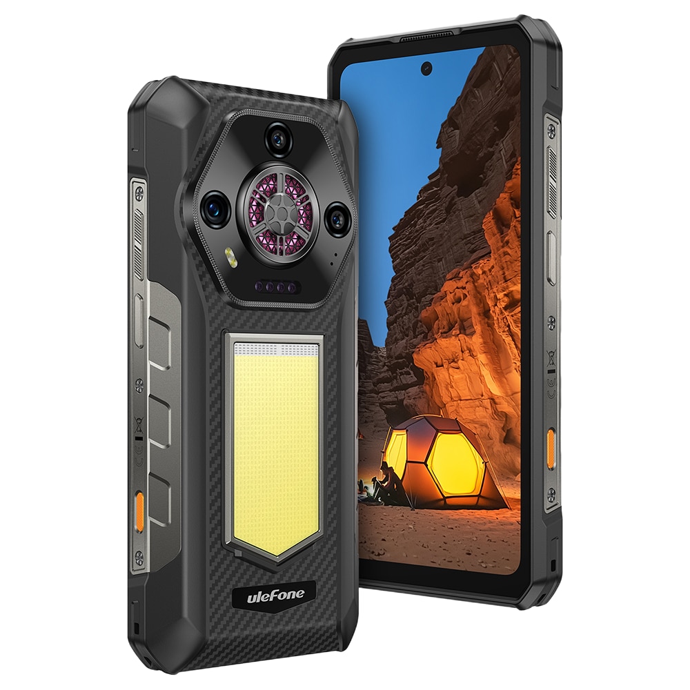 Telefon mobil Ulefone Armor 30, Dual SIM, 4G, IPS 6.95-inch 120Hz 700nits, 24GB RAM / 512GB, Camera 50MP + 64MP + 50MP, RGB Infinite Halo 2.0, Big Speaker 118dB, Lantera Puternica Survivor 6.84W, 12800mAh, NFC, IP68/IP69K, Android 15