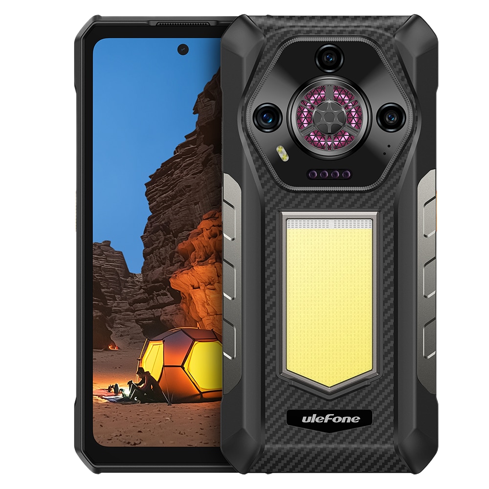 Telefon mobil Ulefone Armor 30, Dual SIM, 4G, IPS 6.95-inch 120Hz 700nits, 24GB RAM / 512GB, Camera 50MP + 64MP + 50MP, RGB Infinite Halo 2.0, Big Speaker 118dB, Lantera Puternica Survivor 6.84W, 12800mAh, NFC, IP68/IP69K, Android 15