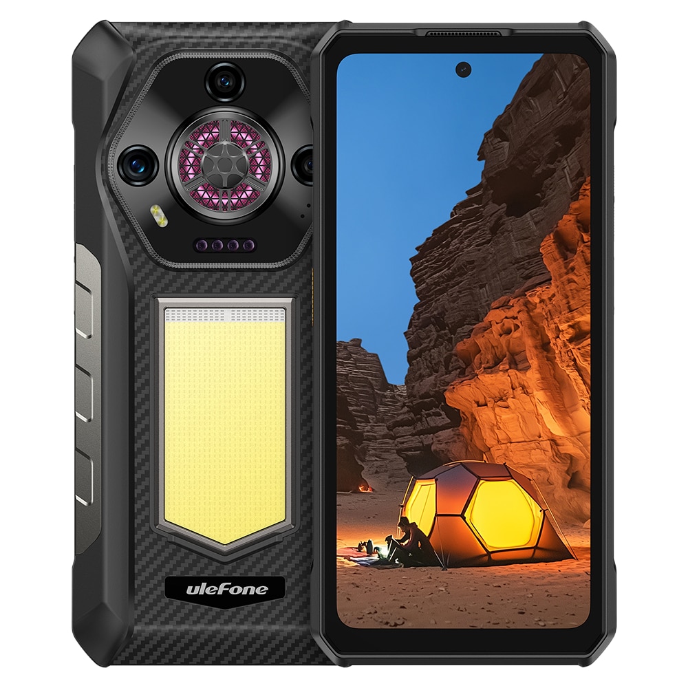 Telefon mobil Ulefone Armor 30, Dual SIM, 4G, IPS 6.95-inch 120Hz 700nits, 24GB RAM / 512GB, Camera 50MP + 64MP + 50MP, RGB Infinite Halo 2.0, Big Speaker 118dB, Lantera Puternica Survivor 6.84W, 12800mAh, NFC, IP68/IP69K, Android 15