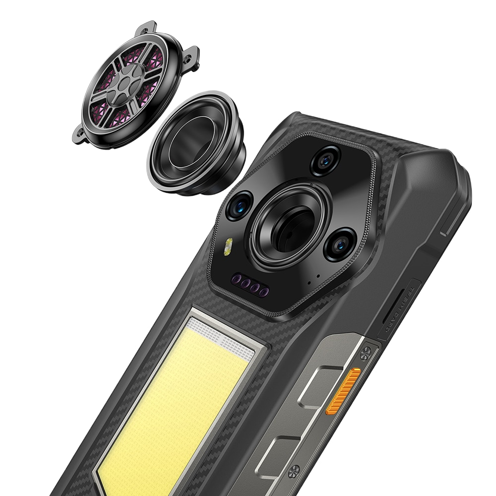 Telefon mobil Ulefone Armor 30, Dual SIM, 4G, IPS 6.95-inch 120Hz 700nits, 24GB RAM / 512GB, Camera 50MP + 64MP + 50MP, RGB Infinite Halo 2.0, Big Speaker 118dB, Lantera Puternica Survivor 6.84W, 12800mAh, NFC, IP68/IP69K, Android 15