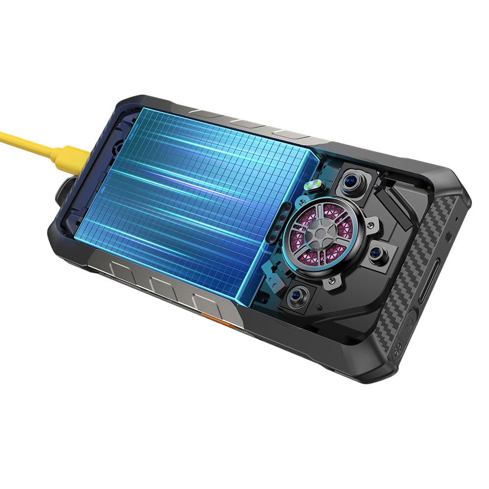 Telefon mobil Ulefone Armor 30, Dual SIM, 4G, IPS 6.95-inch 120Hz 700nits, 24GB RAM / 512GB, Camera 50MP + 64MP + 50MP, RGB Infinite Halo 2.0, Big Speaker 118dB, Lantera Puternica Survivor 6.84W, 12800mAh, NFC, IP68/IP69K, Android 15