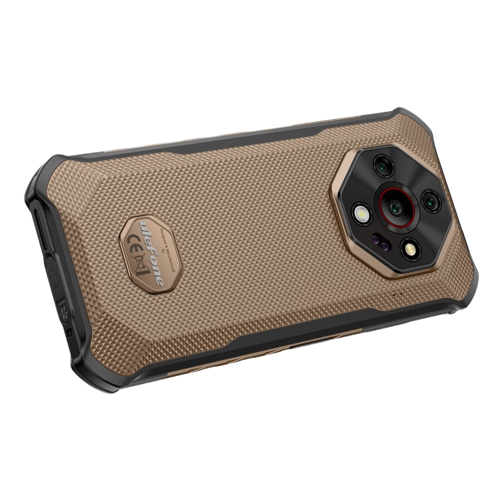 Telefon mobil Ulefone Armor X16 Pro, Dual SIM, 5G, Dimensity 6300, 6.56-inch 120Hz IPS, 16GB RAM / 256GB, Camera 64MP + 25MP + 2MP Macro, NFC, Infrarosu, 10360mAh, IP68/IP69K, Android 15, Sand Dune