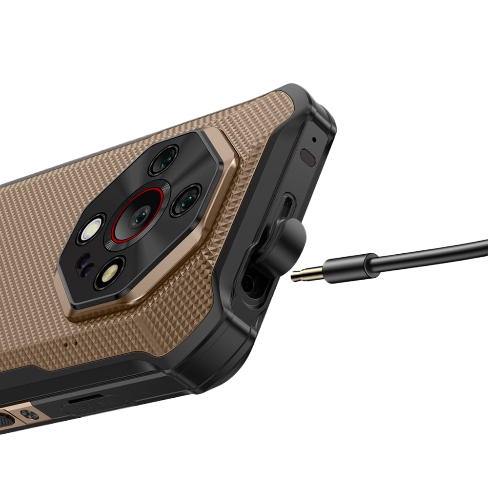 Telefon mobil Ulefone Armor X16 Pro, Dual SIM, 5G, Dimensity 6300, 6.56-inch 120Hz IPS, 16GB RAM / 256GB, Camera 64MP + 25MP + 2MP Macro, NFC, Infrarosu, 10360mAh, IP68/IP69K, Android 15, Sand Dune
