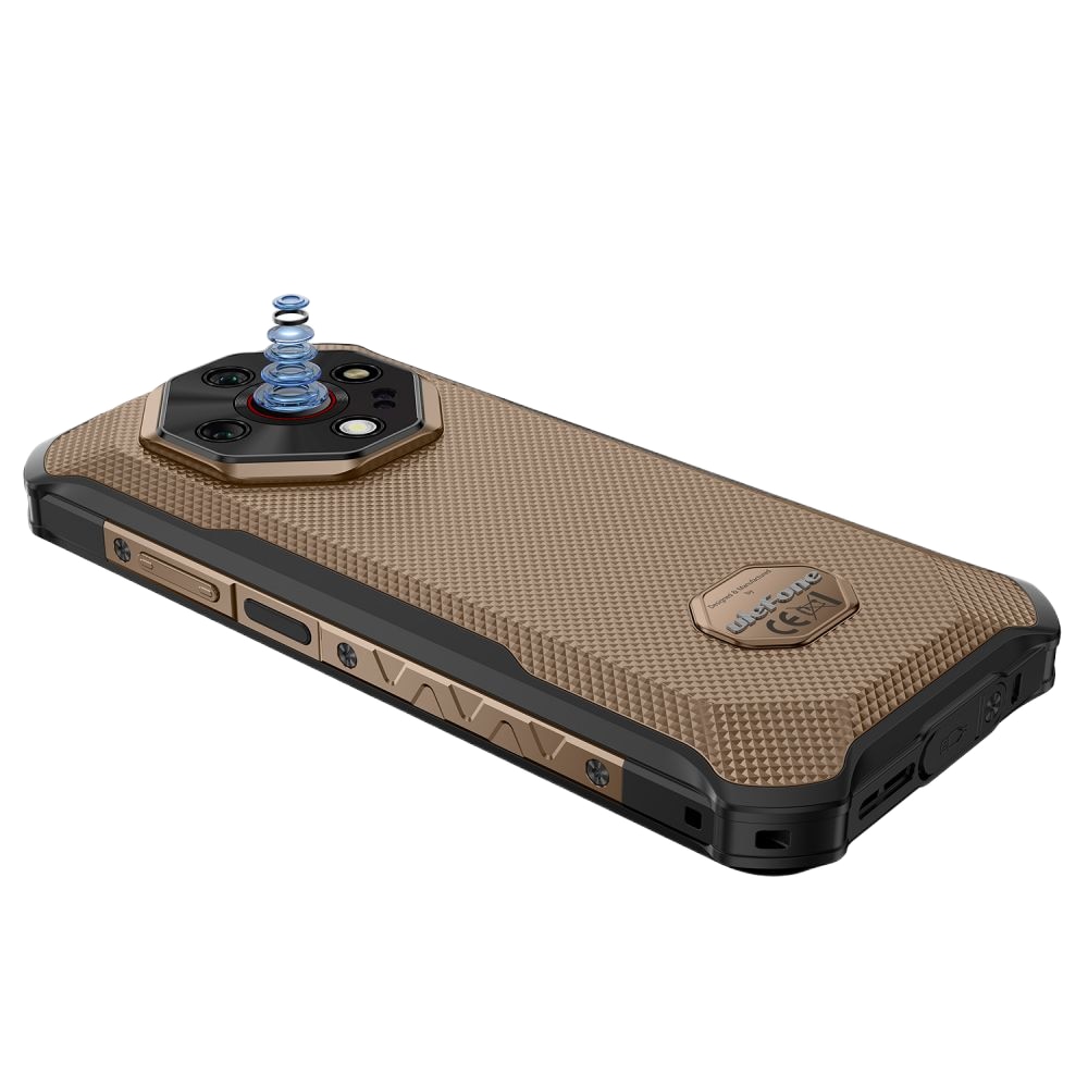 Telefon mobil Ulefone Armor X16 Pro, Dual SIM, 5G, Dimensity 6300, 6.56-inch 120Hz IPS, 16GB RAM / 256GB, Camera 64MP + 25MP + 2MP Macro, NFC, Infrarosu, 10360mAh, IP68/IP69K, Android 15, Sand Dune