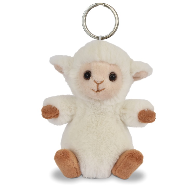 Breloc moale din plus, 12 cm, Mielusel bej deschis