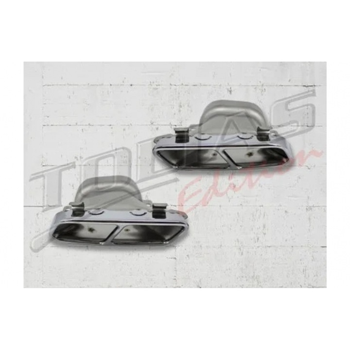 Ornamente pentru sistemul de evacuare compatibil cu Mercedes A-Class W176 2012-2018 CLA W117 C117 2012-2018 A45 CLA45 Design