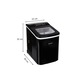 Aparat de facut cuburi de gheata, display si timer, fereastra vizualizare, autocuratare, capacitate 2 L, 32x30x22 cm