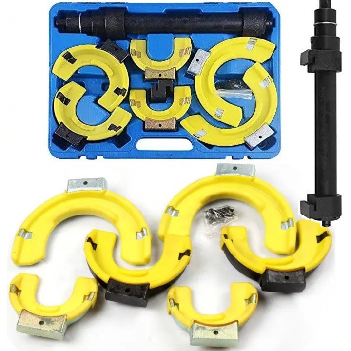 Extractor mecanic profesional AMD TOOLS, capacitate 1500 kg, 6 capete pentru arcuri, 460mm, geanta de transport robusta