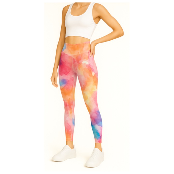 Colanți lungi, 2flexi, multicolor, mărimea S