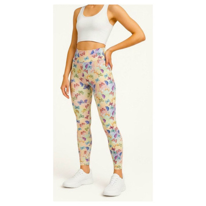 Colanți lungi 2flexi cu talie înaltă, multicolor, S