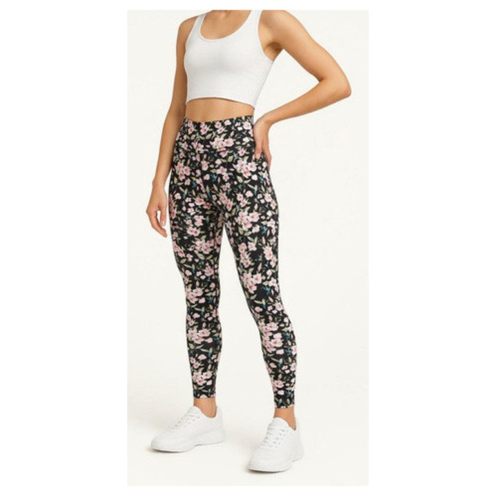 Colanți lungi cu talie înaltă, 2flexi, multicolor, XS