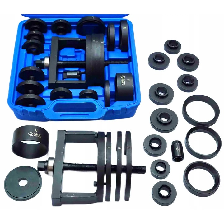 Extractor roti, AMD TOOLS, 23 componente, cutie transport, pentru BMW, Mercedes-Benz, Porsche, Chrysler, Ford, Honda, Hyundai, Kia, Lexus, Mazda, Nissan, Toyota, VW, Audi, Skoda, Seat