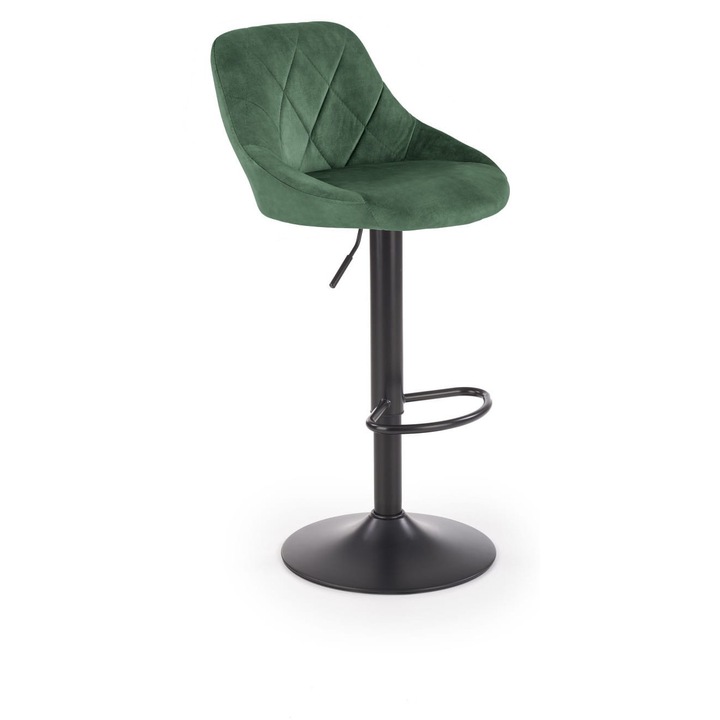 Scaun Halmar H-101, ciemno verde, 47x45cm, inaltime reglabila 84-106cm