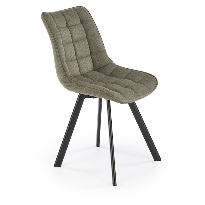 HALMAR K549 szék, olívkárpitozás, fekete lábak, 84x46x61cm, 2 darabos szett