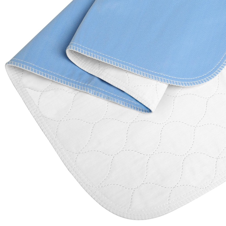 Aleza Impermeabila Reutilizabila pat, Moale si Confortabil, usor de utilizat, Absorbant, pentru Pacienti cu Incontinenta, Adulti si Copii, lavabil, 132x76cm, OUYLAF, alb