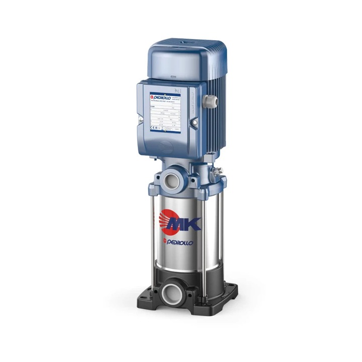 Pompa verticală Pedrollo, debit maxim 120 l/min, înălțime de pompare 87 m, 2200 W, 541 mm