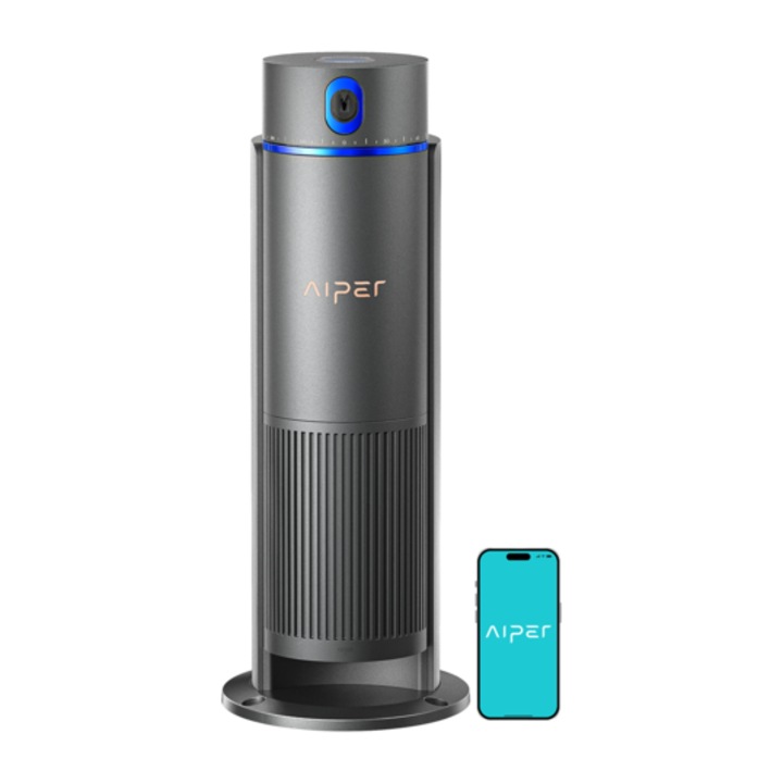 Поливна помпа Aiper IrriSense, електрическа, 26 л/мин, технологии EvenRain и Adaptive Re-Spray, 10м кабел, покритие до 445 кв.м