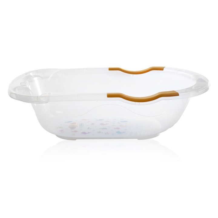 Cadita transparenta cu dop de scurgere, Babyjem