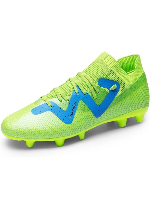 Pantofi de Fotbal pentru Barbati cu Guler Elastic – Control Precis al Mingei, Amortizare Reactiva si Design Modern, Verde Neon, 46 EUR, Verde neon, 46