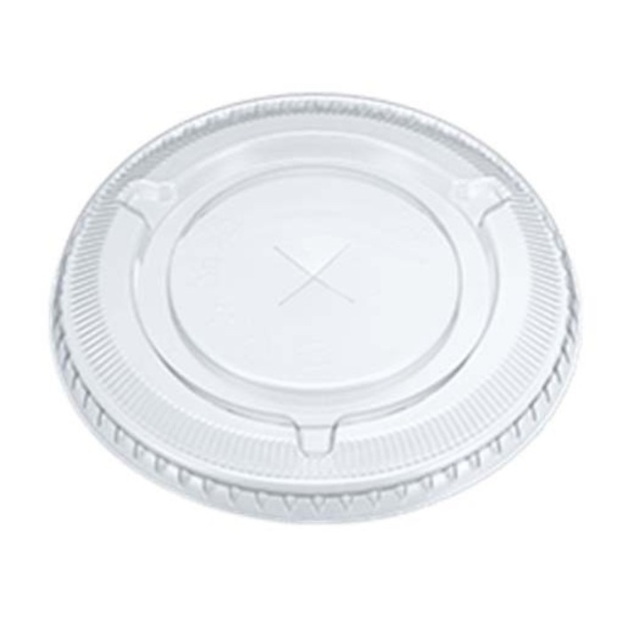 Set capace plate cu gaura pentru pahare fresh-uri, Ø95 mm, 100 buc/set