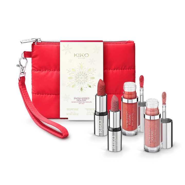 Комплект подаръци Kiko Milano Snow-Kissed Holiday Never Without You Mini Lips