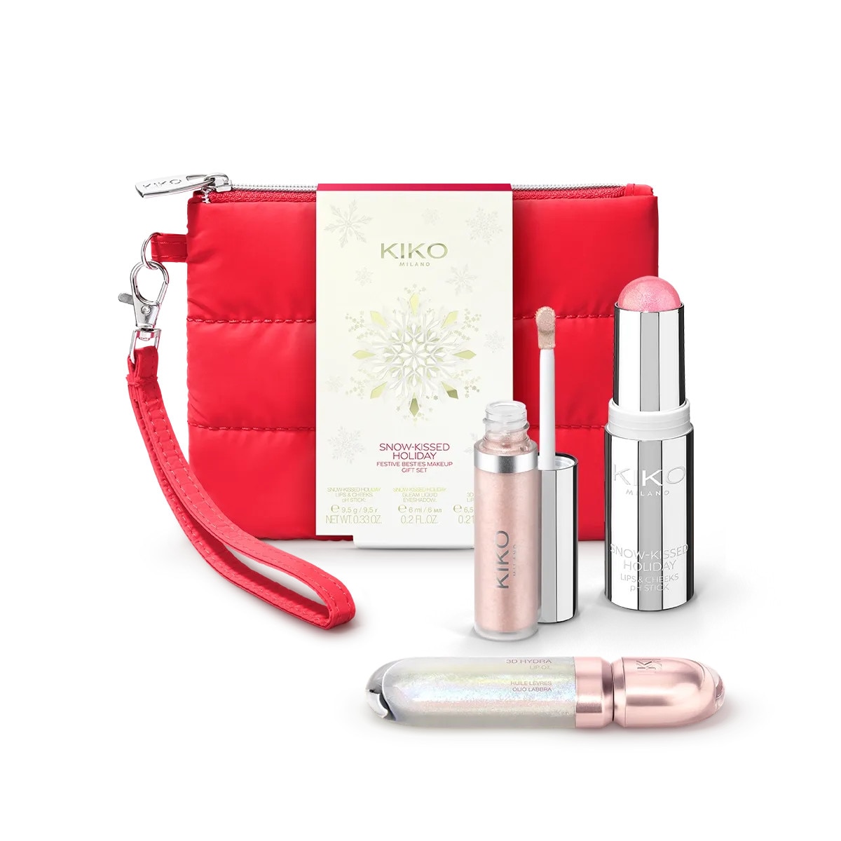 Set cadou Kiko Milano Snow-Kissed Holiday Festive Besties Make-Up