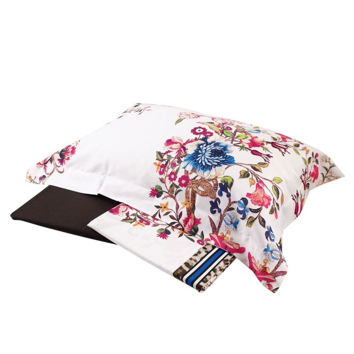 Roberto Cavalli Ágyneműhuzat, pamut, fehér, 250x290cm, 175x205cm, 50x80cm