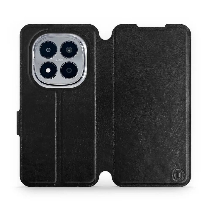 Husa flip Mobiwear pentru Xiaomi Redmi Note 15 Pro+ 5G, neagra, design elegant, rezistenta la socuri, set