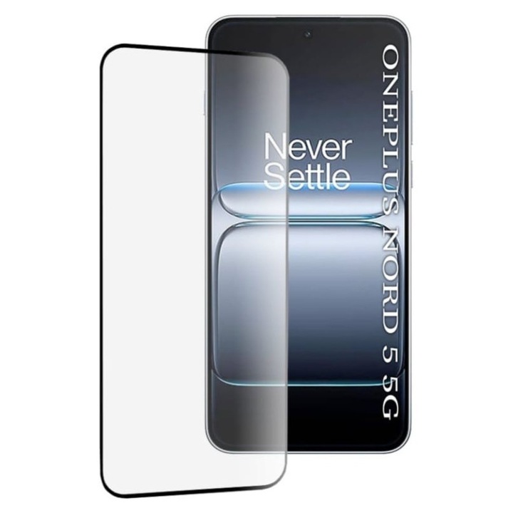 Folie pentru OnePlus Nord 5, SKYDDAR INNOVATION, Sticla Securizata, Ultra HD, Protectie 111D, Montare Simpla, set cu sticker, Transparent