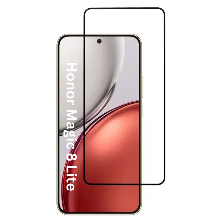 Folie pentru Honor Magic8 Lite, SKYDDAR INNOVATION, Sticla Securizata, Ultra HD, Protectie 111D, Montare Simpla, set cu sticker, Transparent