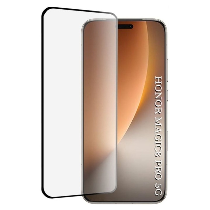 Folie pentru Honor Magic8 Pro, SKYDDAR INNOVATION, Sticla Securizata, Ultra HD, Protectie 111D, Montare Simpla, set cu sticker, Transparent